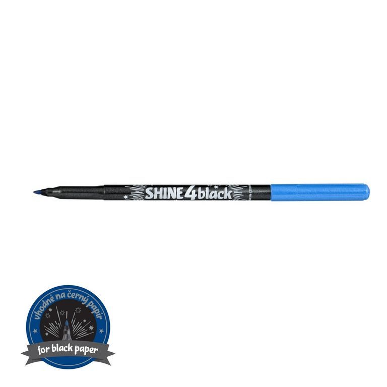 Centropen popisovače Shine 4 Black 2590 metalické