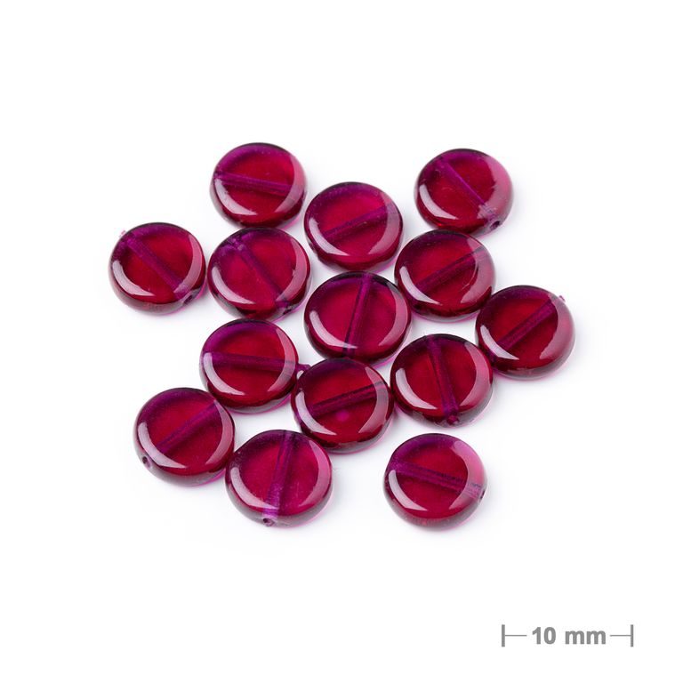 Glass pressed beads No.445