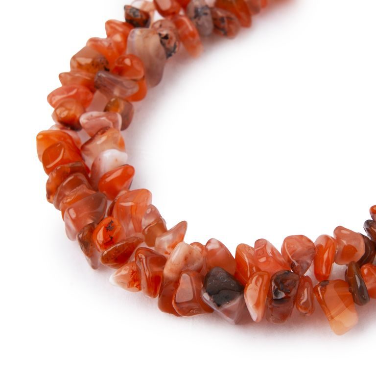 Carnelian crystal chips 80cm