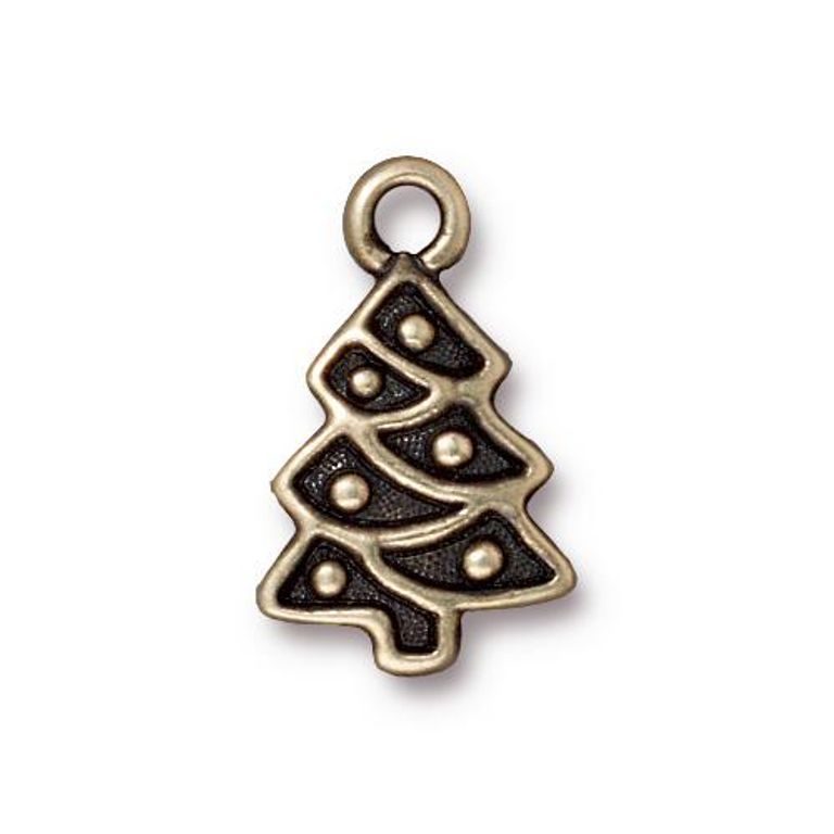 TierraCast pendant Christmas Tree staromosaz