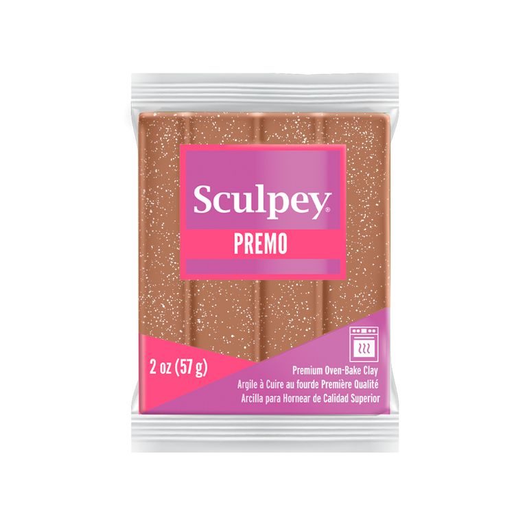 Sculpey PREMO roz-auriu cu glitter