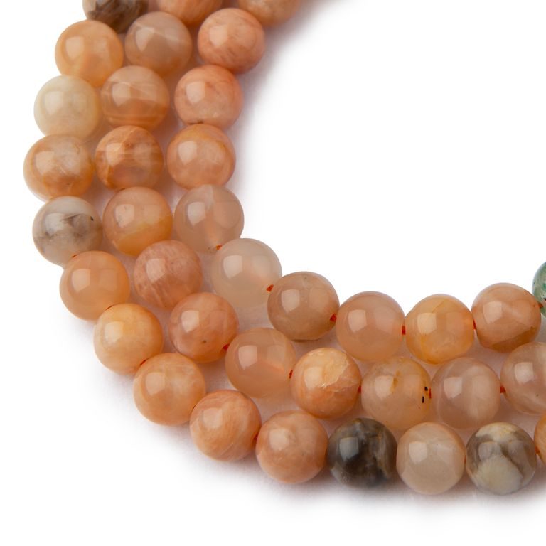 Sunstone beads 8mm