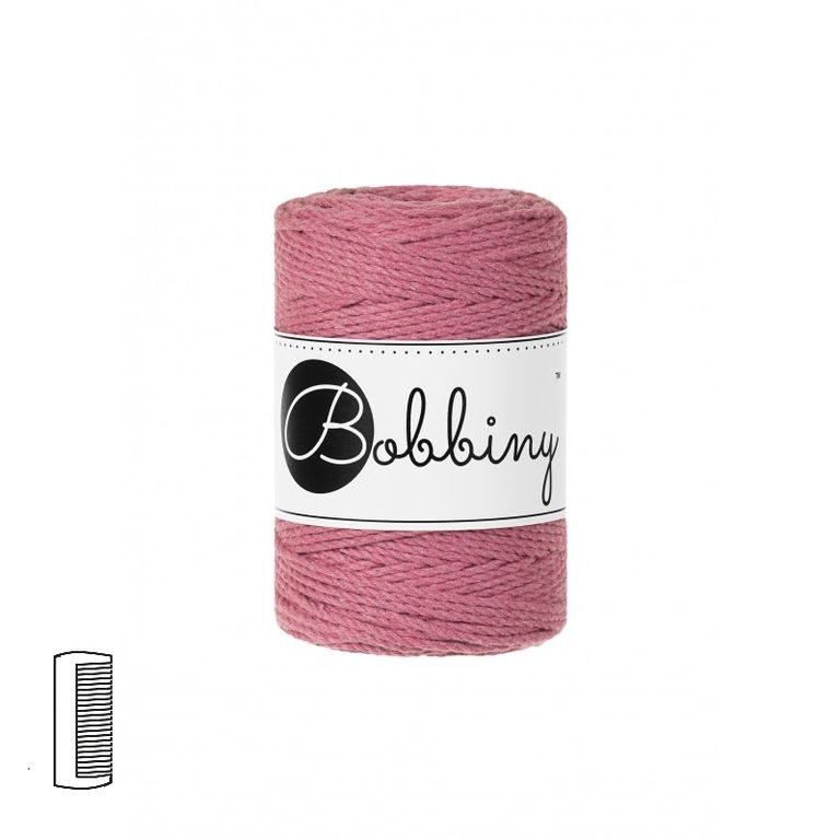 Bobbiny Fir textil Macramé Baby 3PLY 1,5mm Blossom