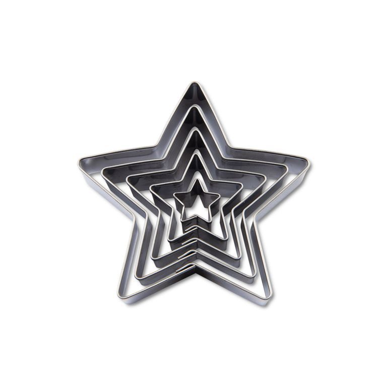 Set of cutters stars 5pcs