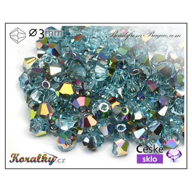 Czech crystal bicone beads 3mm No.19