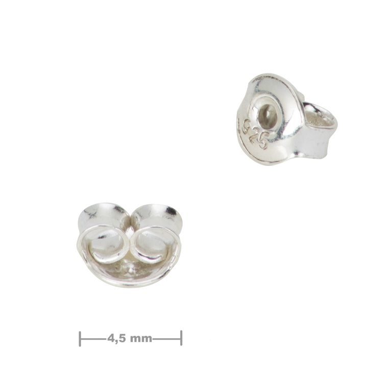 Opritoare din argint pentru cercei fluture 4,5mm nr.607