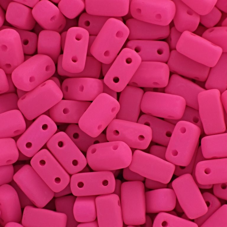 CzechMates Brick 6x3mm Neon Pink No.119