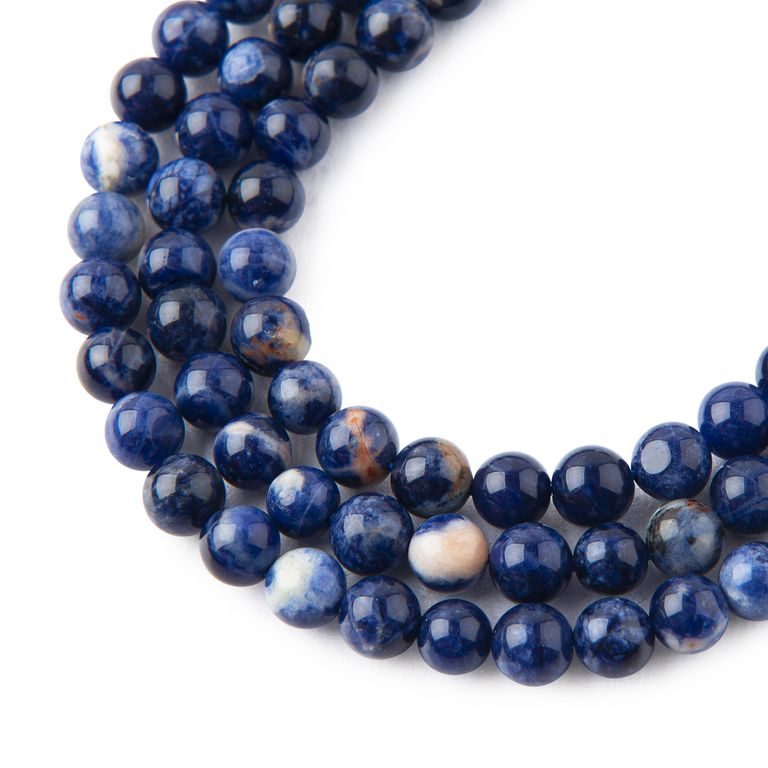 Minerálne koráliky Sodalit Namíbie 6mm