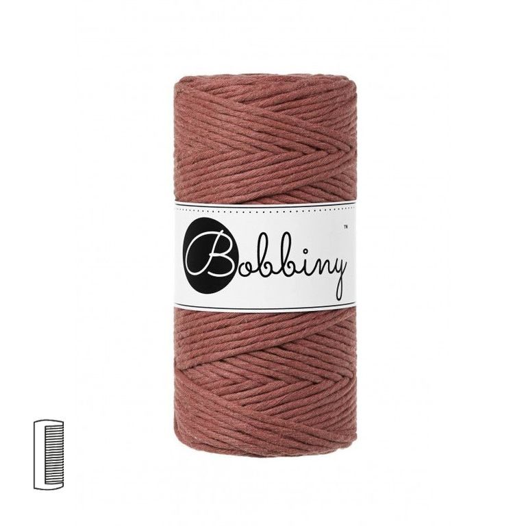 Bobbiny Fir textil Macramé Regular 3mm Sunset