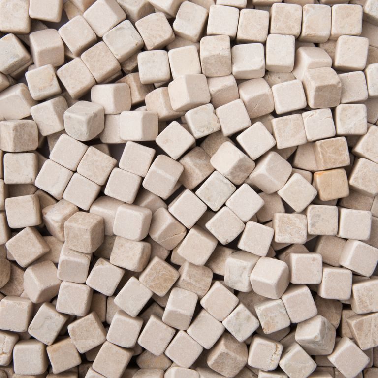 Stones for painting Marble cubes 18mm beige 6pcs