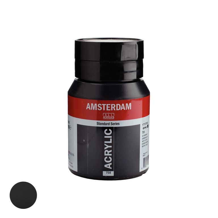 Amsterdam akrylová barva v dóze Standart Series 500 ml 735 Oxide Black