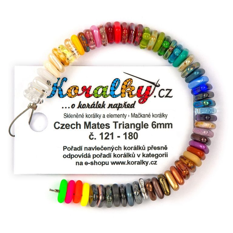 Bead sampler CzechMates Triangle 6mm