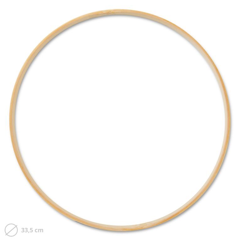 Cerc din lemn pentru macramé 33,5cm