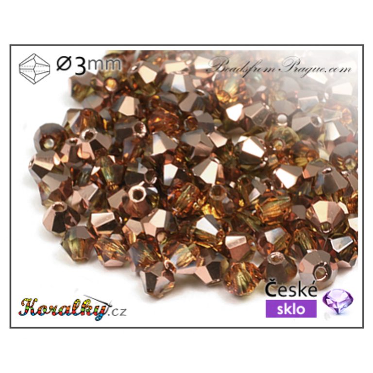 Czech crystal bicone beads 3mm No.28