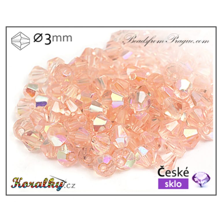 Czech crystal bicone beads 3mm No.6
