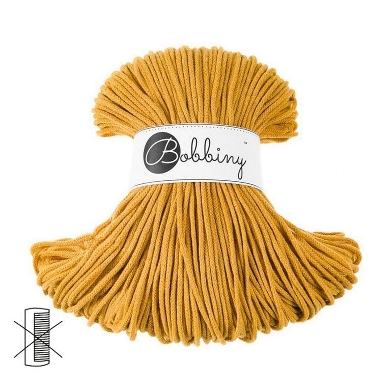 Bobbiny Macramé Cord Junior 3mm Mustard