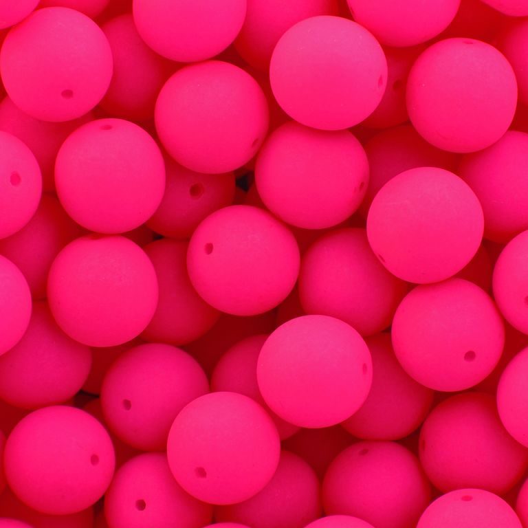 Pressed beads Estrela NEON 8mm pink