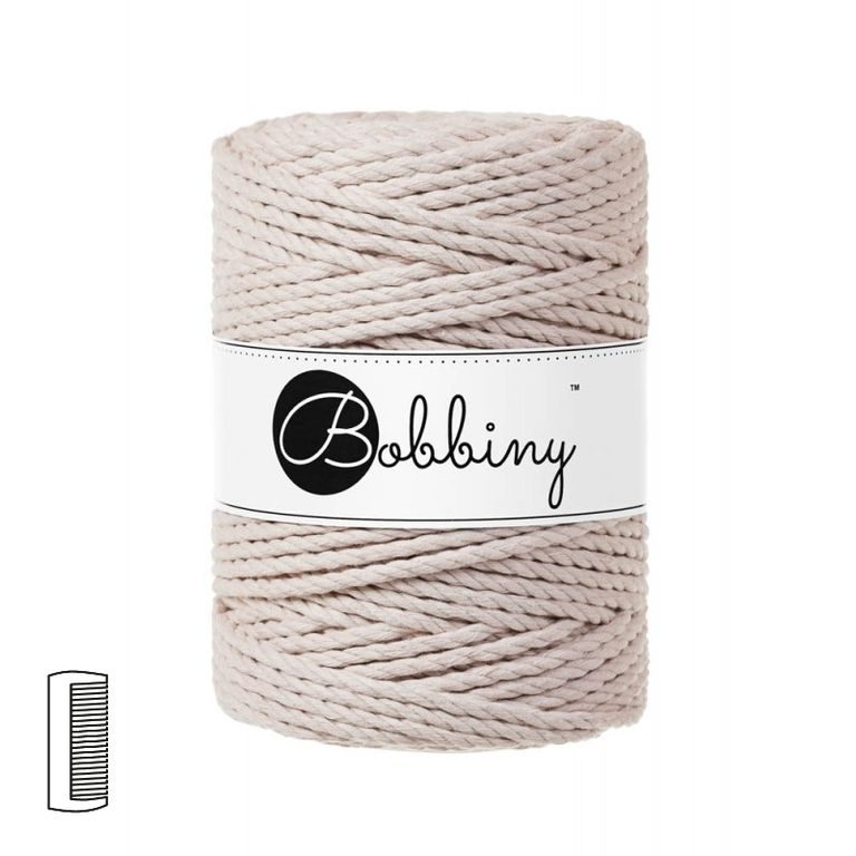 Bobbiny Macramé příze XXL 3PLY 5mm Nude