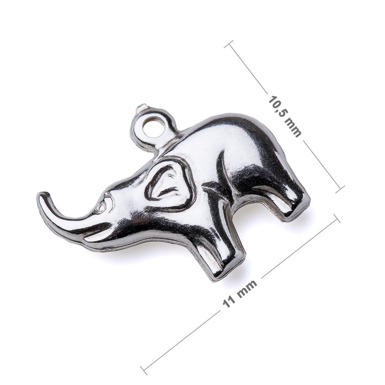 Sterling silver 925 pendant elephant No.492