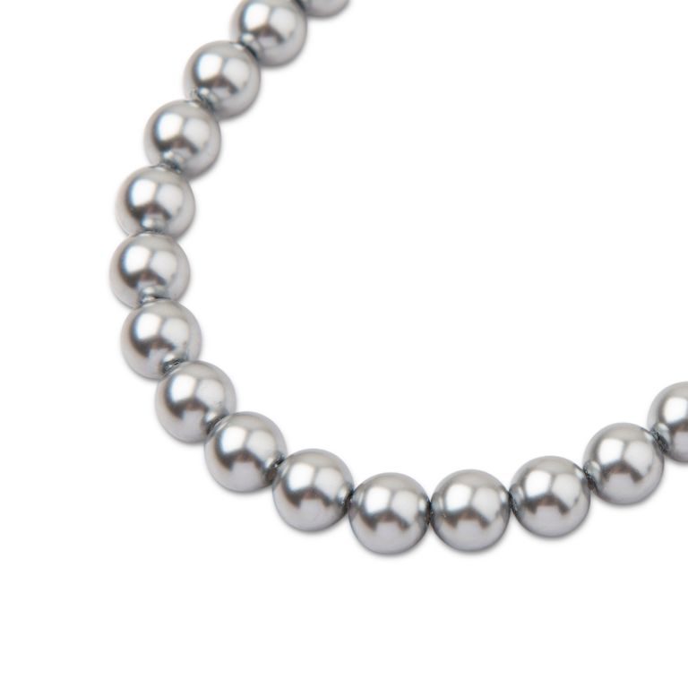 Preciosa perlă rotundă MAXIMA 4mm Pearl Effect Light Grey