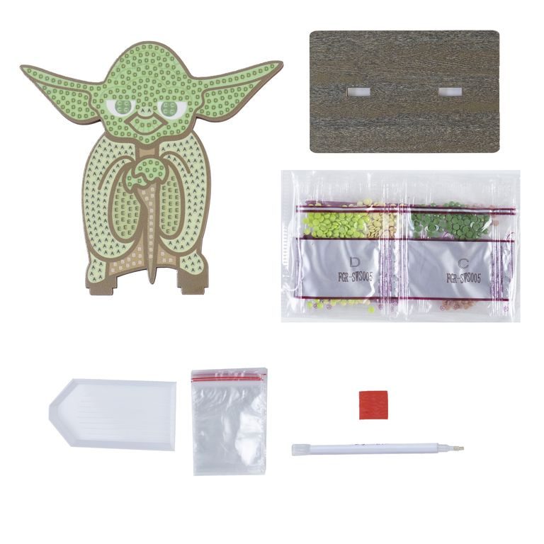 Diamantové maľovanie postava Star Wars Yoda