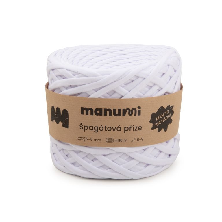 Manumi špagátová příze bílá