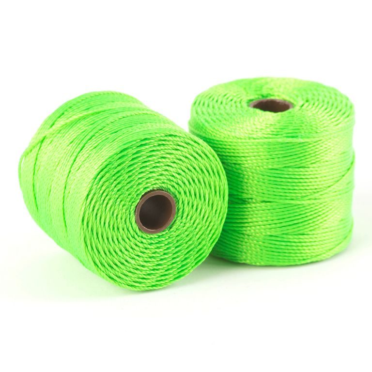 S-lon bead cord neon green