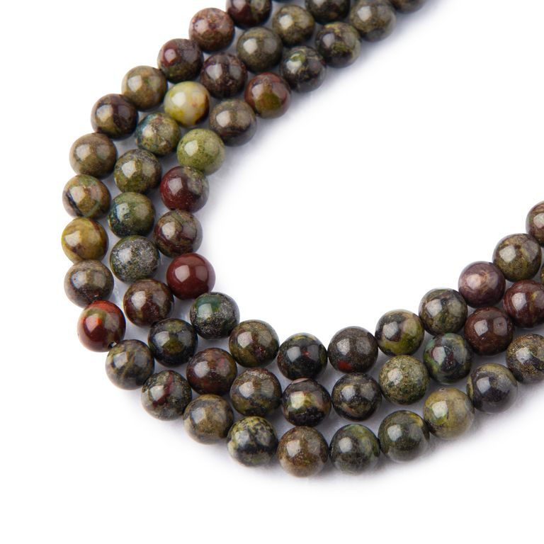 Dragon Blood Jasper beads 4mm