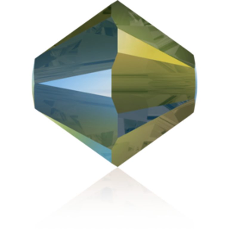 SWAROVSKI 5328 4 mm Crystal Iridescent Green