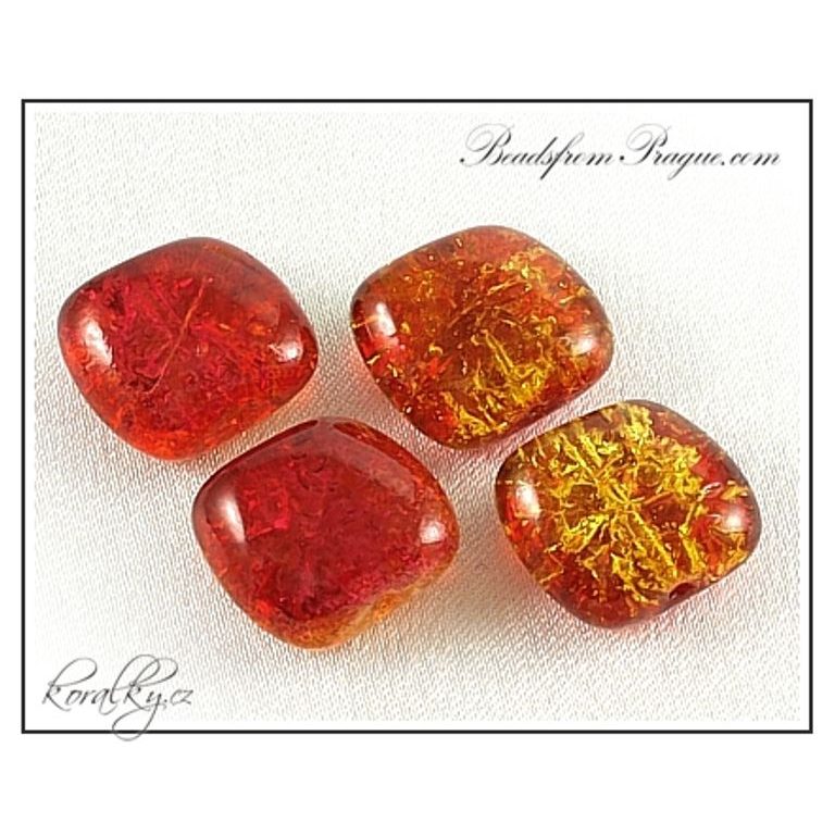 Czech glass crackle beads No.38