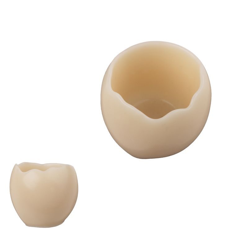 Manumi silikonová forma na odlévání kreativní hmoty 82 x 73 mm nádoba květináč ve tvaru vejce