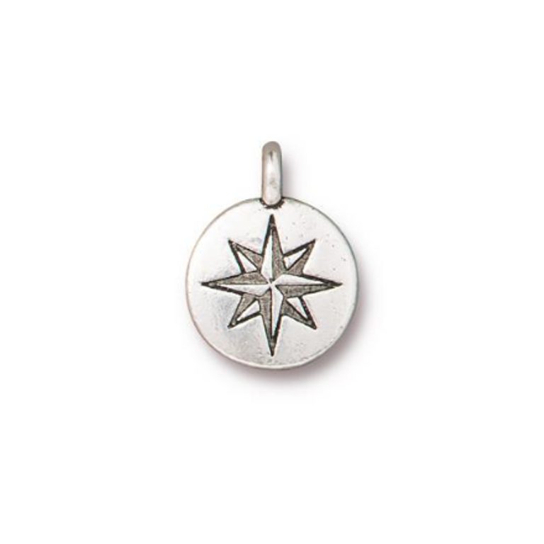 TierraCast pendant Mini North Star antique silver