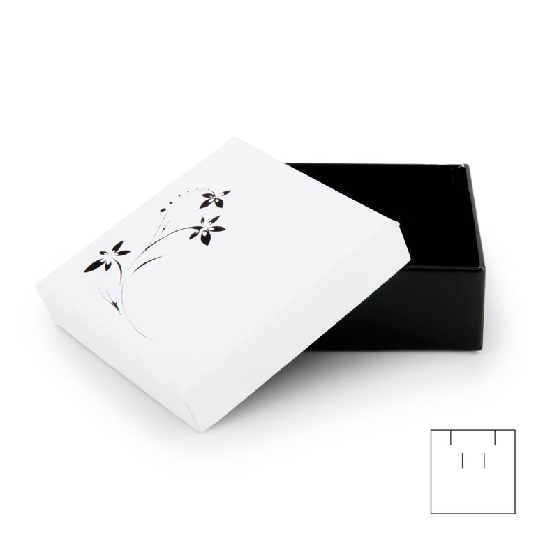 Jewellery gift box white 68x68x26mm