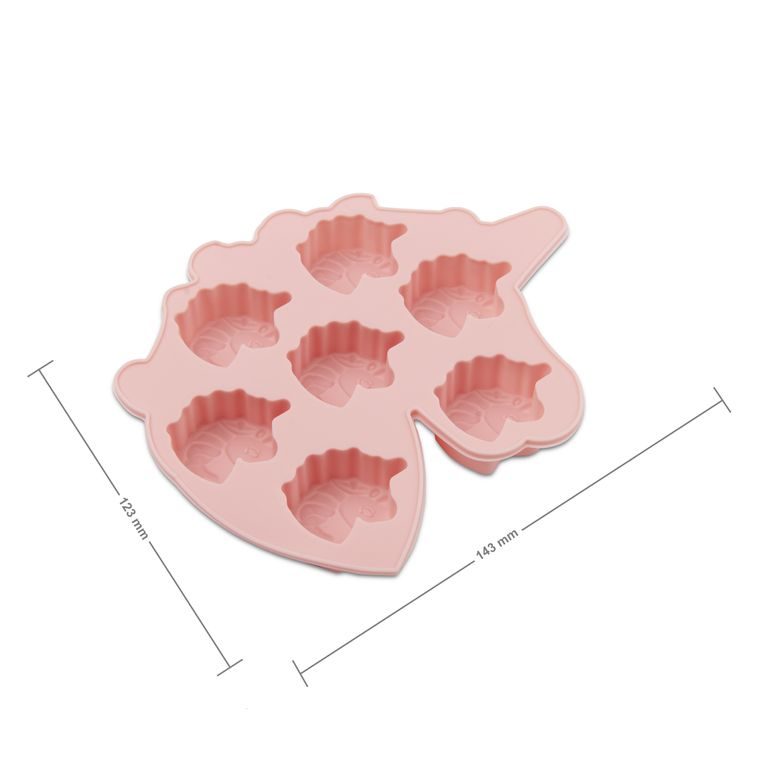 Set of 7 silicone moulds for casting creative clay unicorn