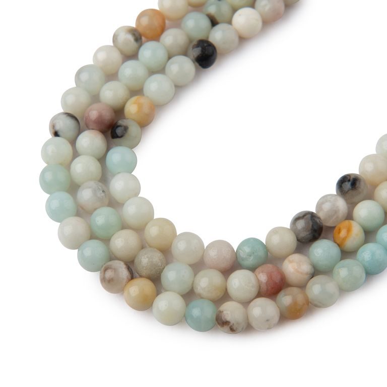Mix Amazonite beads 4mm