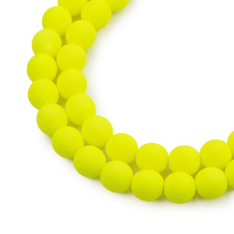 Mărgele presate Estrela NEON 8mm galbene