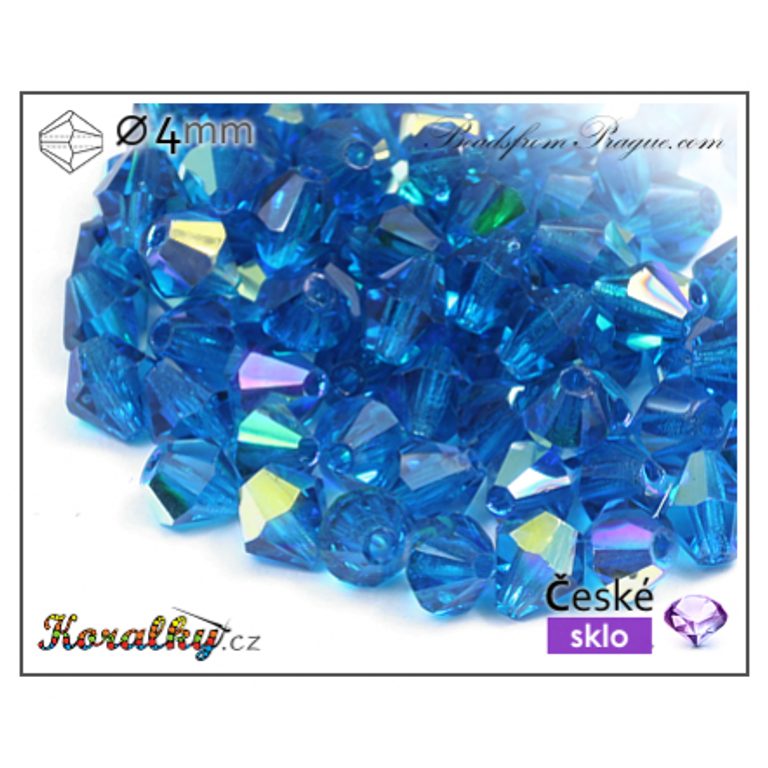 Czech crystal bicone beads 4mm No.76