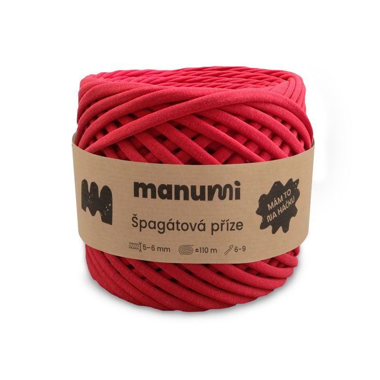 Manumi špagátová příze červená