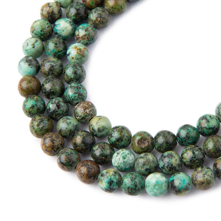 African Turquoise beads 6mm