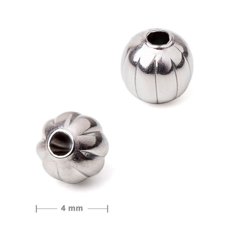 Stainless steel 316L decorative bead 4mm