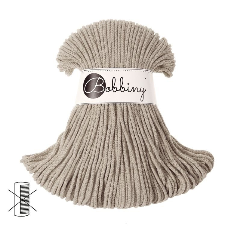 Bobbiny Macramé šňůra Junior 3mm Beige