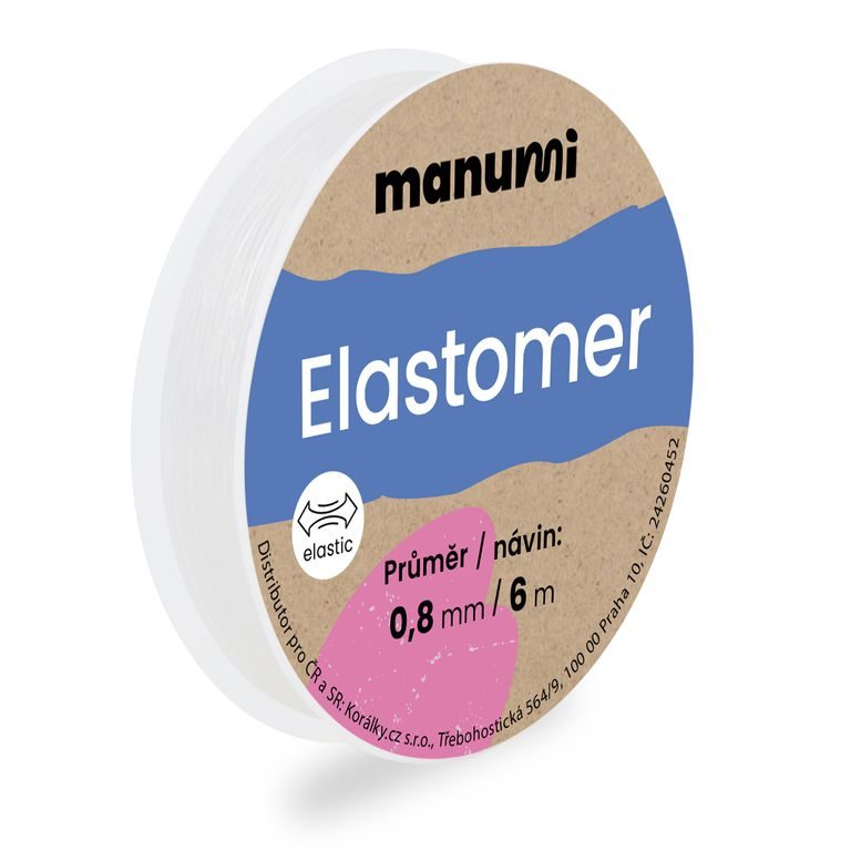 Elastomer 0,8mm/6m číry