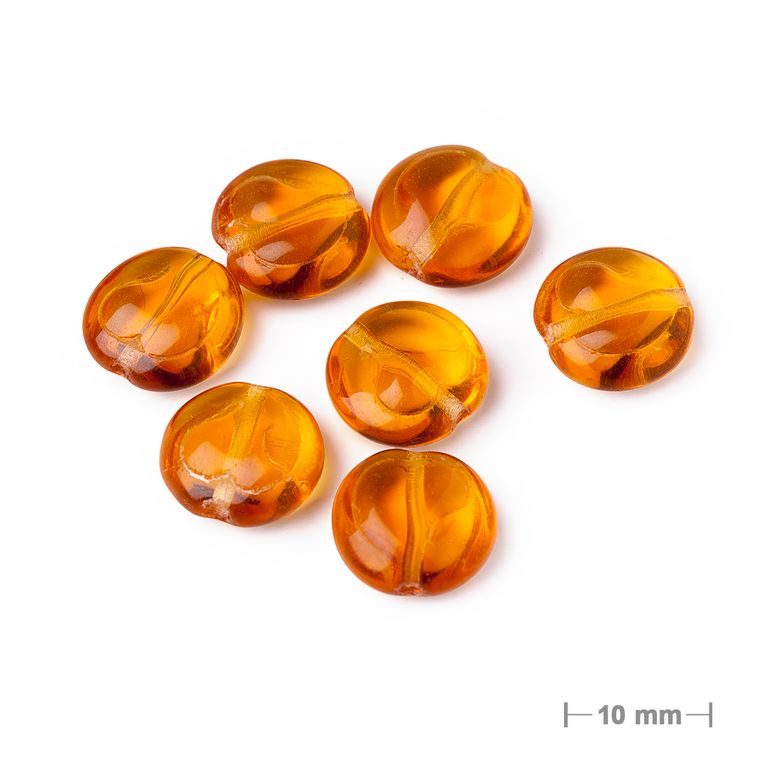 Glass pressed beads No.357