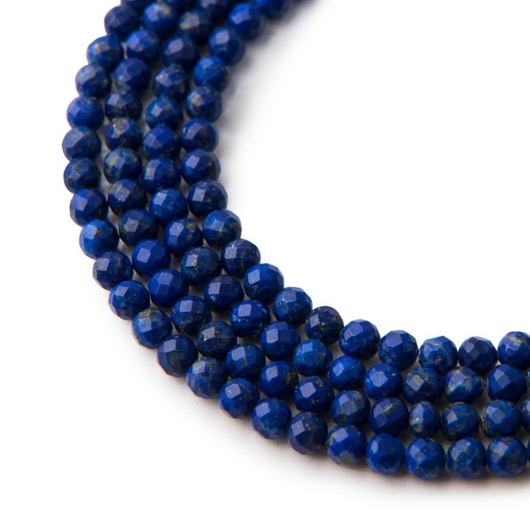 Lapis lazuli 4 mm faceted