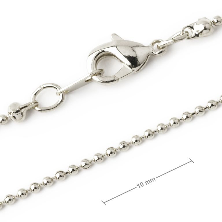 Finished chain 17 cm silver No.23