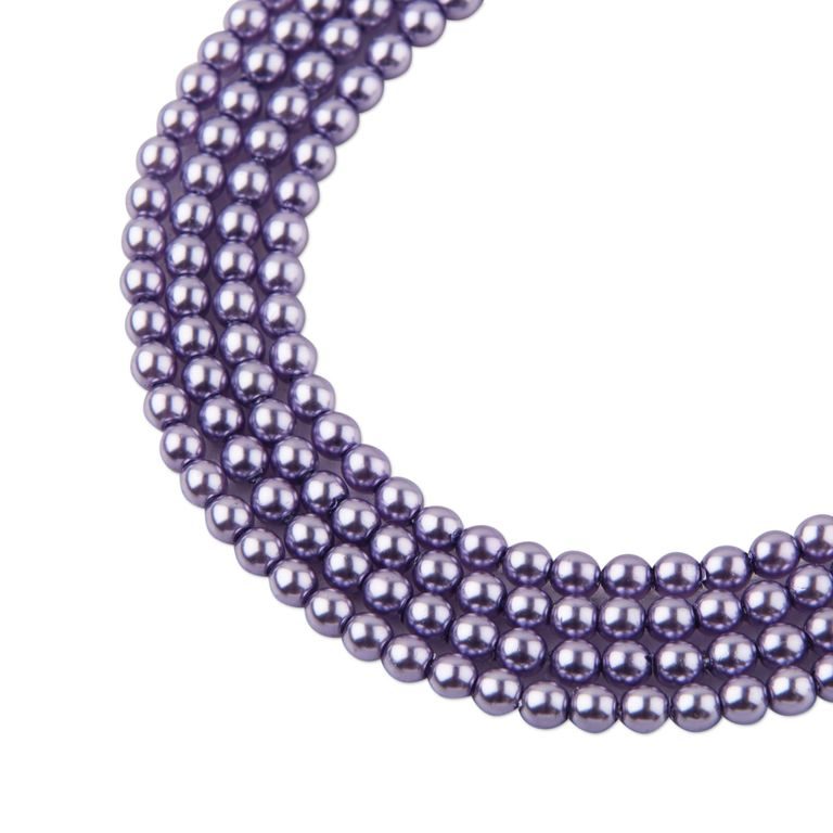 Glass pearls 3mm purple