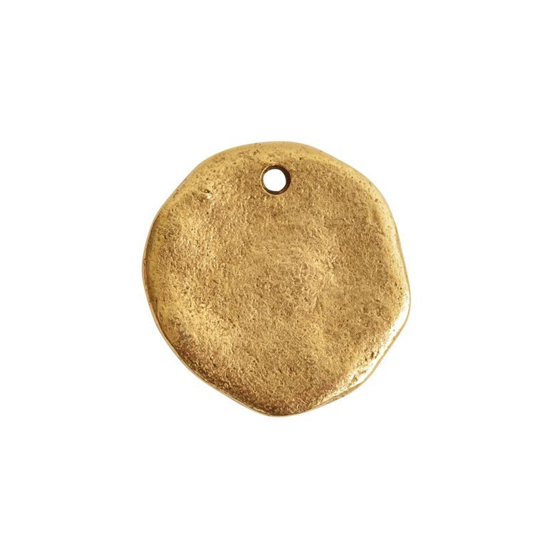 Nunn Design pendant organic ring 21x22mm gold-plated