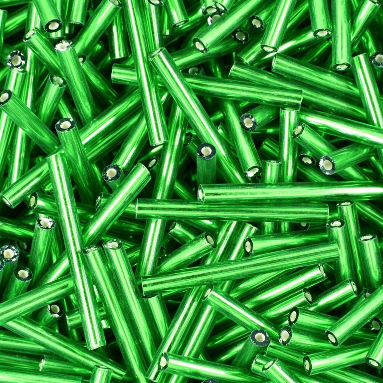 PRECIOSA glass tubes straight 25mm green