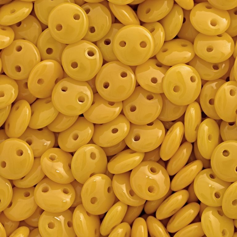 CzechMates Lentil 6mm Sunflower Yellow č.190