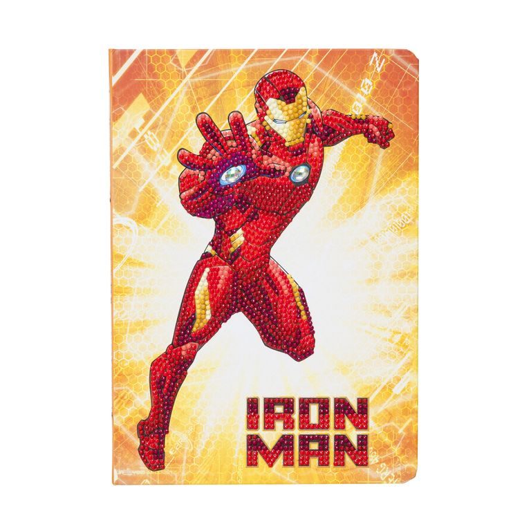 Pictat cu diamante, caiet Marvel Iron Man